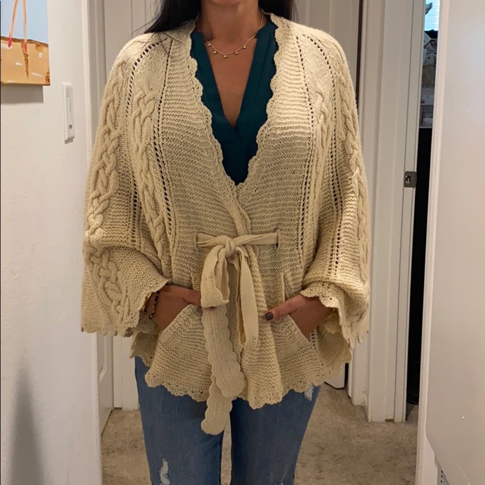 Rebecca Taylor - Poncho Wrap Sweater